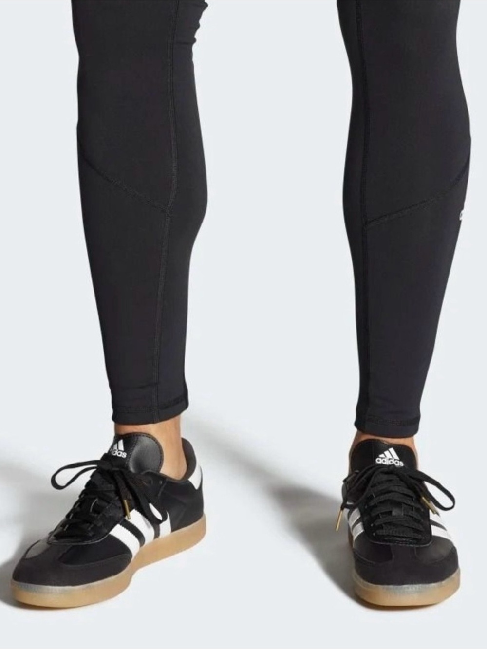 adidas Velosamba Lea Black with Beige Stripes Sneakers - Picture 6 of 7
